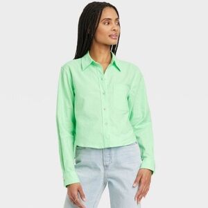 Target Universal Thread Cropped Button Down Shirt